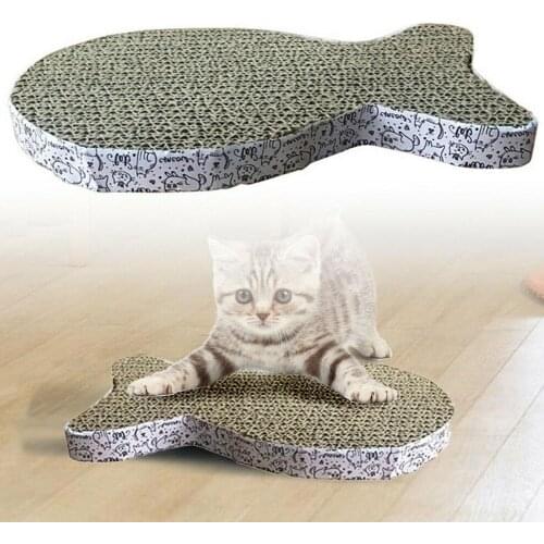 Sisal Cat Scratcher Board Scratching Post Mat Toy Soft Bed Mat Kitten Corrugated Cardboard Scratch Pad Claws Care Pet Toys