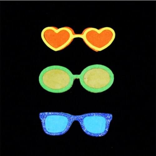 KSCRAFT Glasses Metal Cutting Dies Stencils for DIY Scrapbooking/photo album Decorative Embossing DIY Paper Cards