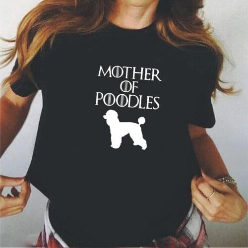 Summer Short Sleeve Casual Tshirt Harajuku Cotton Tee Shirt Femme Fashion Mother of Poodles T Shirt Women Tops Camiseta Mujer