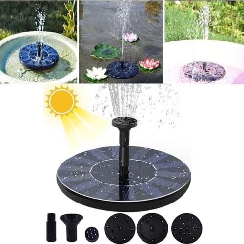 Mini Solar Water Fountain Water Pump Fish Pond Waterfall Garden Decoration Outdoor Bird Bath Solar Power Fountain Floating Water