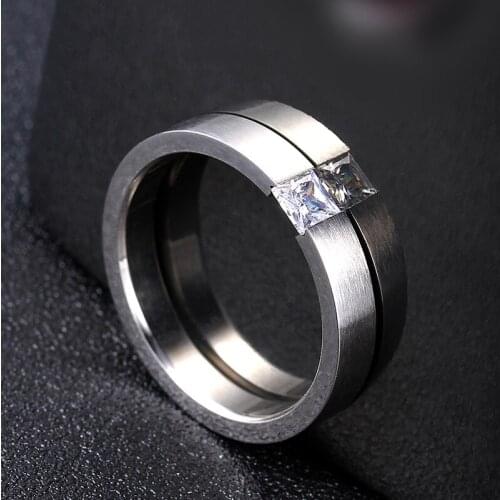 MOREDEAR Fashion Jewelry Never Fade 316L Stainless Steel Rings Casual Party Ring 4mm