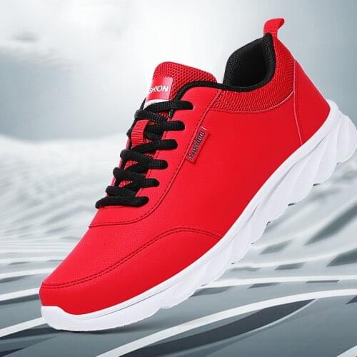 Men sneakers light large size casual comfortable breathable outdoor sports woman couple red 47 size gray fashion new design 2020