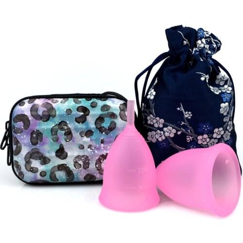 Menstrual Cup set for lady period Hygiene Sustainable Tampon Alternative Medical Silicone Lady period menstrual cope