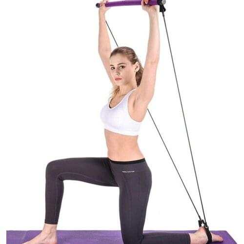 Fitness Equipment Portable Yoga Pilates Bar Body Sculpting Pull-ups Pilates Resistance workout Pilates Exercise Equipment