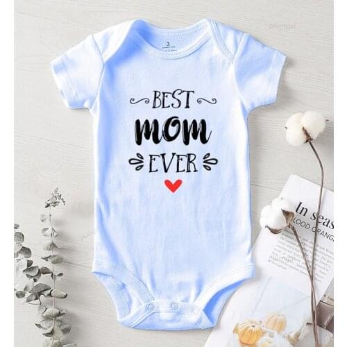 Fall Clothes for Toddler Girls Baby Onesie Love Printing Best Mom Ever Romper for Newborns Winter Costume Infant Outfit Rompers