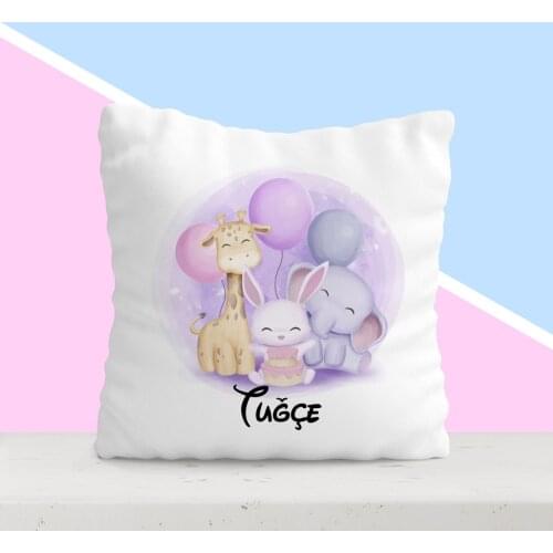Personalized Is Child White Yastık-6