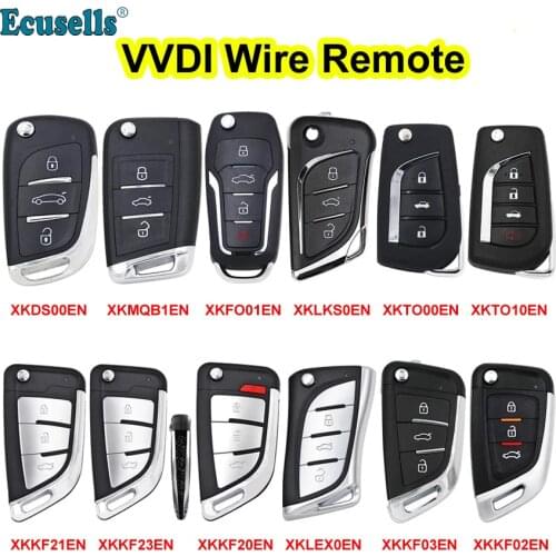 XHORSE Wire Remote Key XKDS00EN XKFO01EN XKMQB1EN XKKF02EN XKTO10EN XKTO00EN XKLEX0EN XKLKS0EN Work With Xhorse VVDI Tools