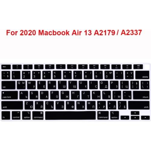Russian printing US style silicone keyboard protector for 2020 Macbook Air 13 A2179 A2337 keyboard cover