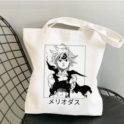 Seven Deadly Sins shopping bag bolsas de tela cotton recycle bag tote bag bolsa compra tote boodschappentas grab