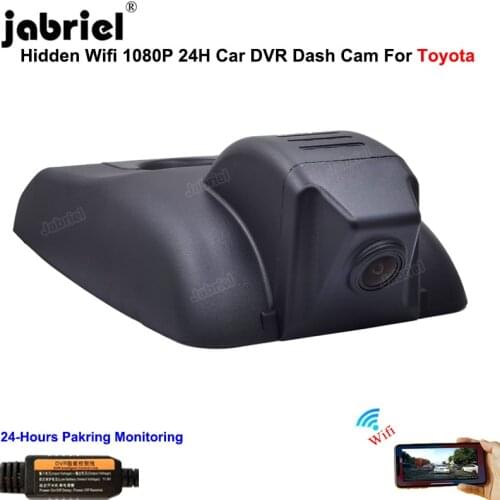 Hidden WIFI Dash Cam Car Dvr 1080P 24H Dashcam EDR for Toyota Corolla Highlander Camry Avalon Rav4 Chr 2017 2018 2019 2020 2021