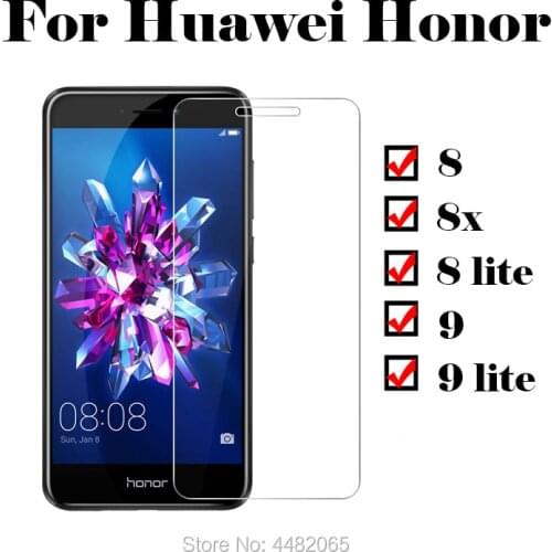 For Huawei honor 9 Lite screen protector on huawey homor honnor 8 X 8X light vetro view tempered glass protective glas 9Lite X8