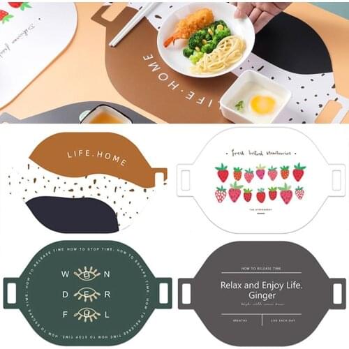 1 Piece Dining Mat Bowl Pads Plastic Non-Slip Tea Cup Milk Mug Coffee Mats For Coffee Table Decorative 45*30cm Placemats