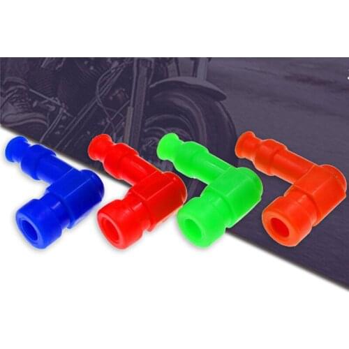 10PC Motorcycle Universal Spark Plug Trend Cool Motorcycle Fire Rubber High Pressure Cap Durable Aging Corrosion Resistant