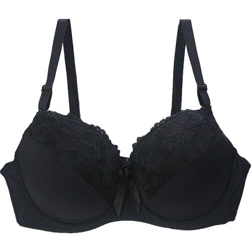 2020 New Plus Size Bras Sexy Lace Underwear For Womens Floral Underwire Ultrathin Bralette Big Size Brassiere Lady Lingerie