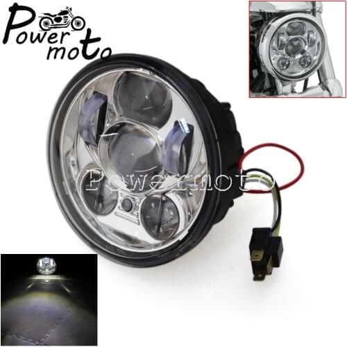 5.75'' Motorcycle LED Headlight Hi&Lo DRL HeadLamp For Harley XL1200 883C FXDWG FXD FXDL FXDC FXDB FXD35 FXDSE FXDF Dyna Softail