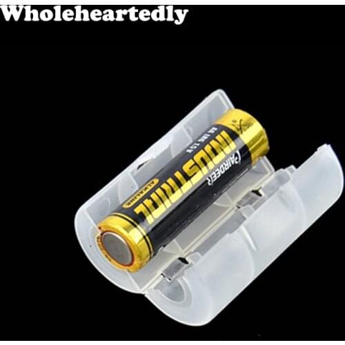 Promotion !! Newest Translucent White AA to C Size Battery Adapter Holder Converter Shell Cover Case Hot sale Dropshipping