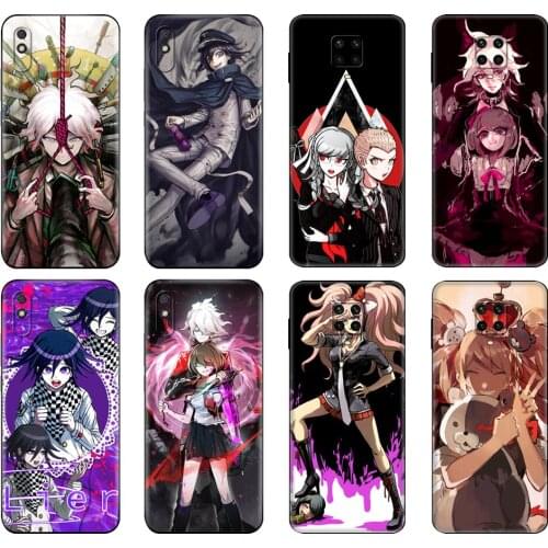 Black tpu Case For Xiaomi Redmi 7A 8 8A 9 9A 9C Case Redmi Note 8T 8 Pro T Note 9 9S 9 Pro Case Danganronpa V3 Komaru Naegi
