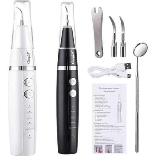 CkeyiN Ultrasonic Tooth Cleaner Calculus Remover 5 models Teeth Whitening Dental Scaler Oral Teeth Tartar Remover with LED light