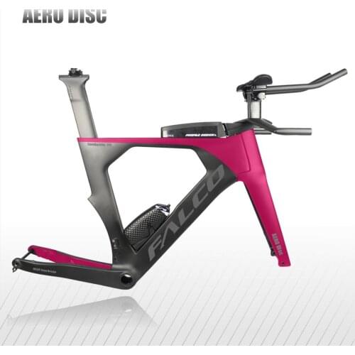 FALCO Carbon TT Bicycle Frame Time Trial DIsc Triathlon Bike Frame Set With TT Handlebar