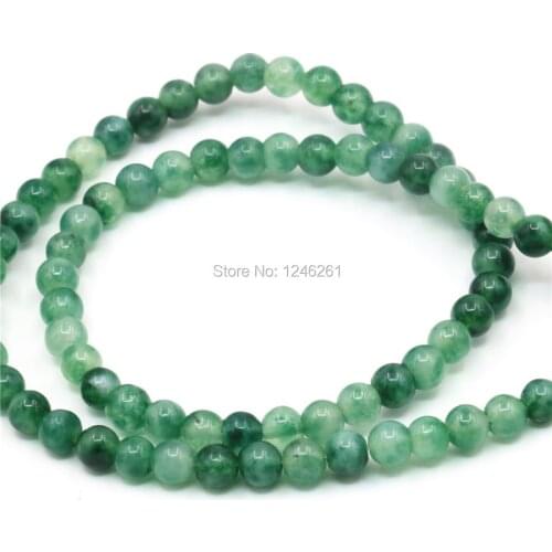 4 6 8 10 12 14mm Watermelon Tourmaline Stone Crafts Loose DIY Round Beads Accessory Part Jewelry Making Christmas Gifts Gems