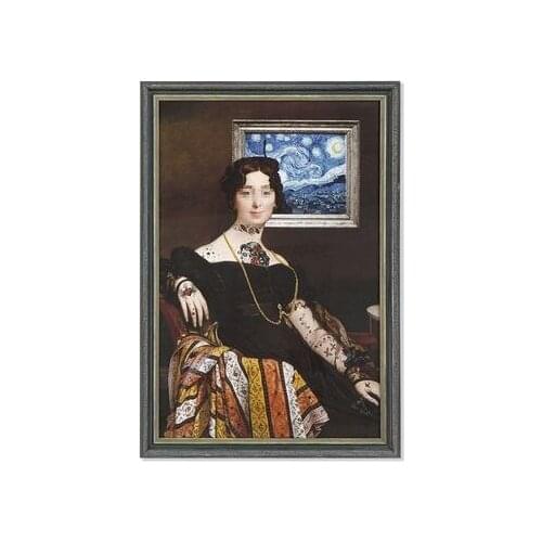 Painting Dekodonia Lady Framed (76 x 3 x 110 cm)