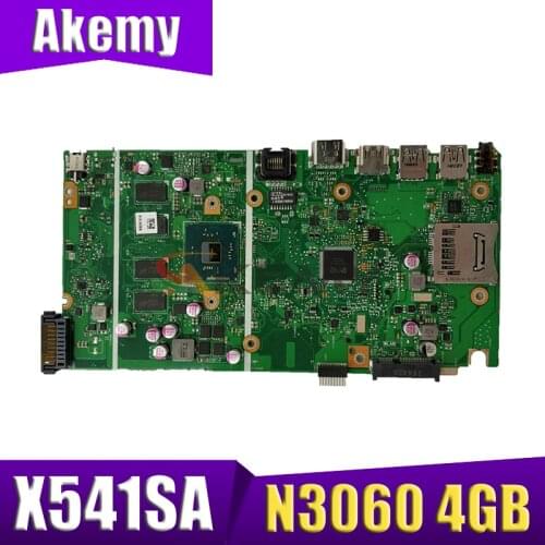 Akemy X541SA notebook mainboard with N3060 CPU 2GB RAM For Asus VivoBook F541S X541SA X541S laptop motherboard tested full 100