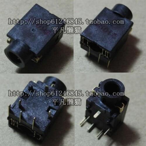 Brand new original notebook commonly used headphones audio interface socket hole black 6 pin AJ115