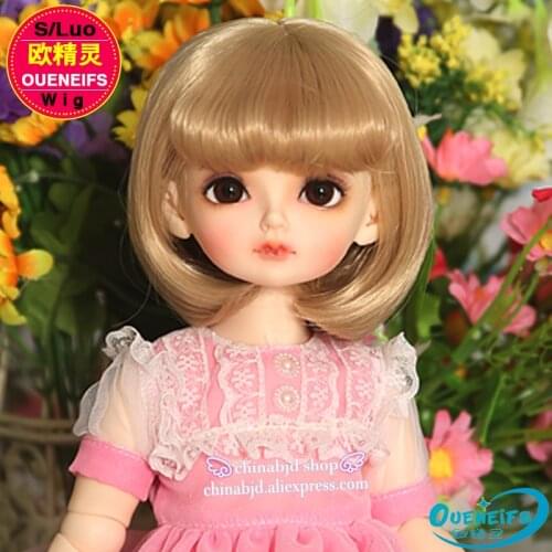 Wig For Doll BJD free shipping bjd wig size 9-10 inch 1/3 high-temperature wig girl short bjd sd doll Wig in beauty with bangs