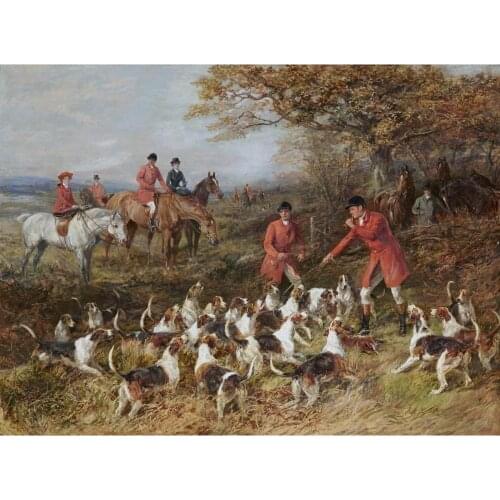Landscapes art Heywood Hardy oil paintings reproduction Hunters and hounds hand-painted wall decor