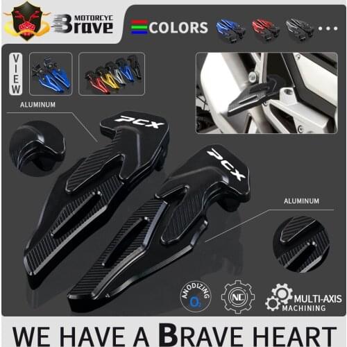 PCX 125 150 Motorcycle Footrest Scooter Rear Passenger Foot Rests Pegs Pedals Plate For HONDA PCX125 PCX150 2019 2020