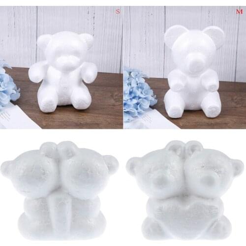 1PCS Modelling Polystyrene Foam bear White Craft Balls For DIY Christmas Party Decoration Supplies Gifts