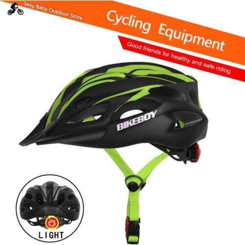 NEW MTB Cycling Helmets Road Integrally-molded MTB Men Women Ultralight Bike Helmet With Light Bikeboy Bicycle Helmet