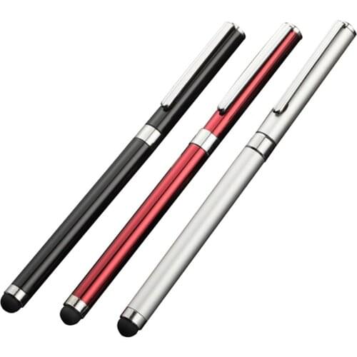 2 in 1 Capacitive Pen Touch Screen Stylus Pencil Fountain pen for Tablet iPad Cell Phone Samsung PC Stylus Capacitive Pen