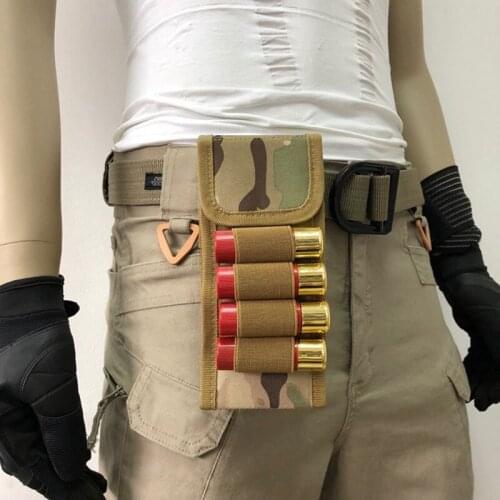 Airsoft Rifle tactical hunting shotgun bags 16 Shells butt cartridges elastic fabric shell holder bag ammunition carrying bags