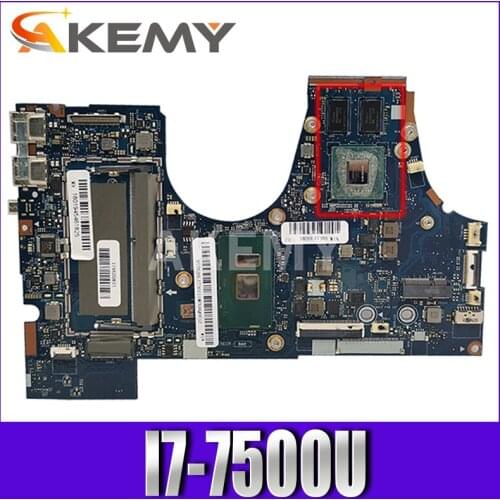 High quality 5B20M14141 for Lenovo YOGA 710-14IKB Motherboard With I7-7500U CPU LA-D471P N16S-GTR-S-A2 2GB GPU Tested