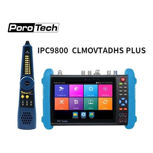 Wanglu IPC-9800plus 7 inch IPS touch scree 1280*800 resolution Analog+IP+AHD+CVI+TVI+SDI 6 in 1 Multifunction cctv tester