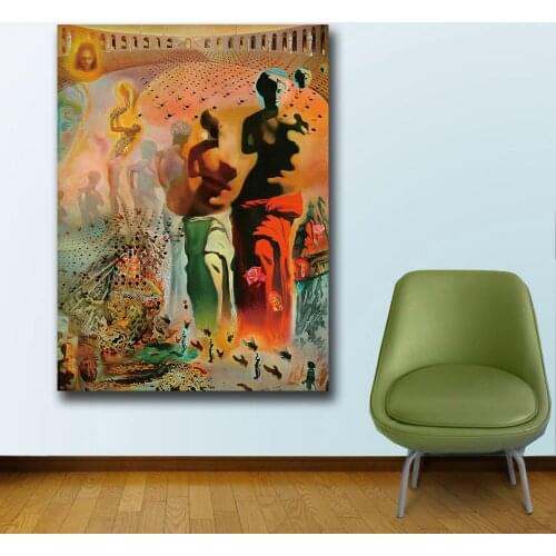 Wxkoil Art Salvador Dali Hallucinogenic Toreador Canvas Painting For Living Room Home Decor Oil Painting On Canvas Wall Painting