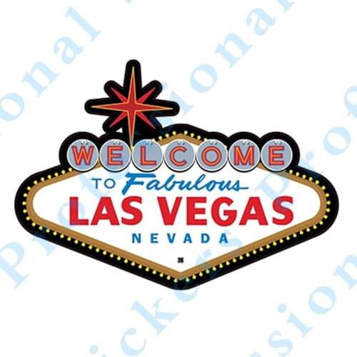 Funny 13cm x 9.2cm FABULOUS LAS VEGAS SIGN Die-cut Sticker 4" Wide STICKER Funny Car Stickers Auto Decals