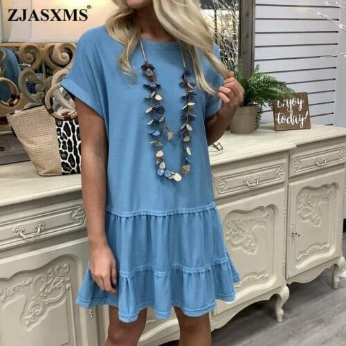 Простые летние платья ZJASXMS China At AliExpress