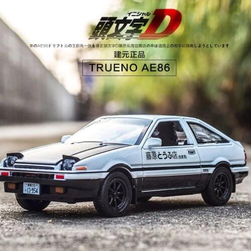 1:28 INITIAL D Toyota AE86 Alloy metal Toy Car Model Diecast Toy Vehicles Cartoon Miniature Scale Model Car Toys For Children