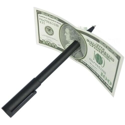 1PC Crude Pen Thru Bill Magic Tricks Close Up Magia Pen Penetrate Through Dollar Money Magie Gimmick Props Perfect Penetration