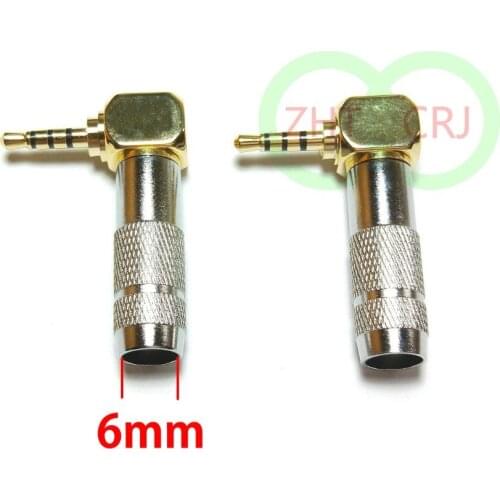 30pcs 2.5mm Audio 4 Pole Male connector Repair Earphones Plug Soldering