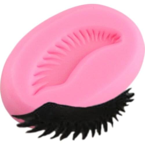 3D Makeup Tools Eyelash Fondant Molds Silicone Cupcake Baking DIY Party Cake Decorating Tools Candy Chocolate Gumpaste Mould