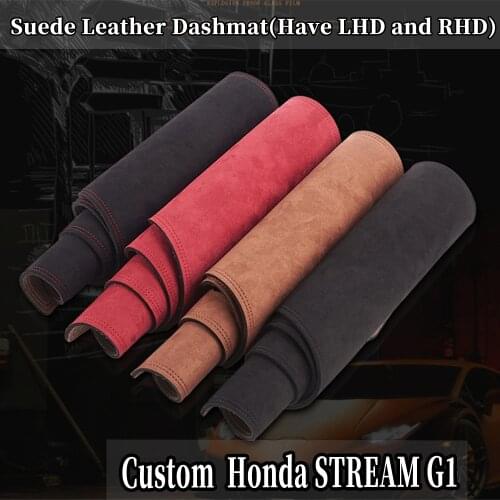 Accessories Car-styling Suede Leather Dashmat Dashboard Cover Dash Mat Carpet Custom For Honda STREAM G1 RN1 RN2 RN3 RN4 RN5