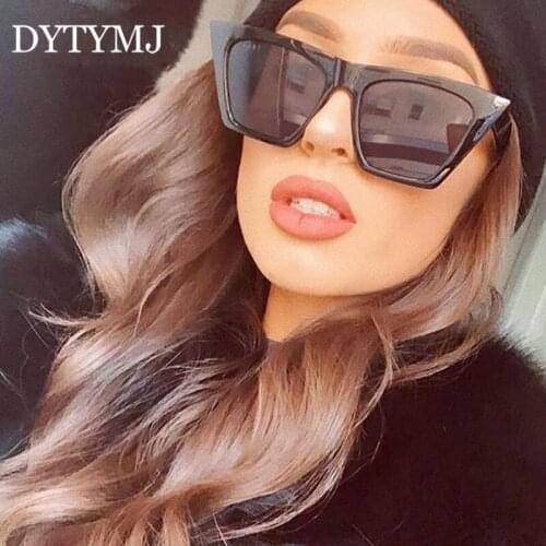 DYTYMJ Cat Eye Sunglasses Women Luxury Brand Designer Sun Glasses for Women Square Oversized Sunglasses Gafas De Sol Mujer