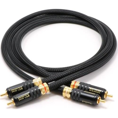 Furukawa ALPHA P2.1 OCC Copper Audio AMP CD Player Interconnect Cable with Gold Plated WBT-0144 RCA Plug