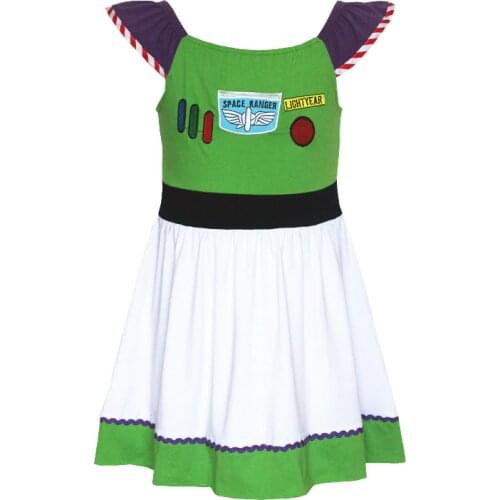 Halloween Costume Girls Bo Peep Dress Kid Comfy Soft Forky Cosplay Princess Party Alien Buzz Jesse Fancy Dress Birthday Everyday