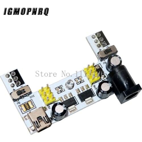 MB102 DC 7-12V Micro USB Interface Breadboard Power Supply Module MB-102 Module 2 Channel Board
