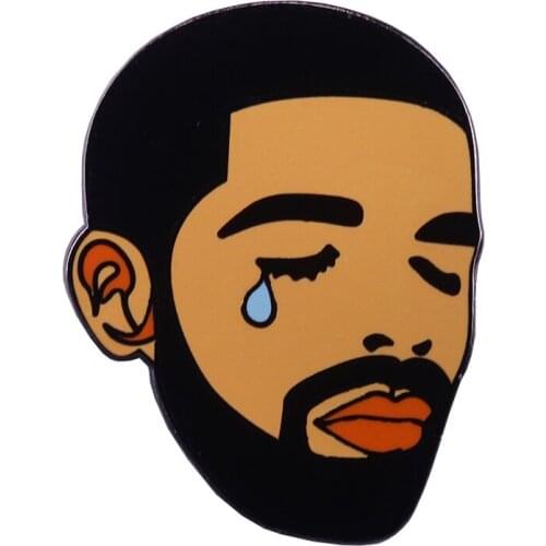 Crying Drake lapel pin music art badge perfect stocking stuffer