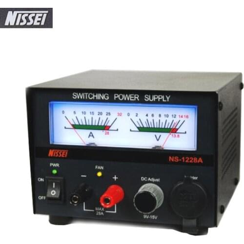 NISSEI NS-1228A Communication Switching NS1228A Power Supply 28A 13.8V 9V-15V Adjustable Base Station for Car Radio Audio System